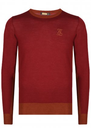 Пуловер ZILLI. Цвет: бордовый