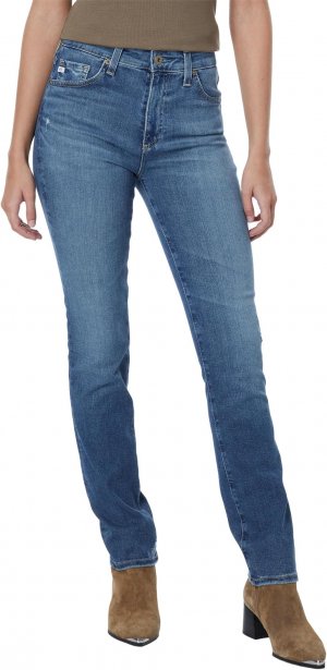 Джинсы Mari High-Waist Slim Straight Leg Jeans in Park Slope , цвет AG