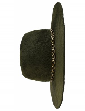 Зеленая шляпа с широкими полями Undercover