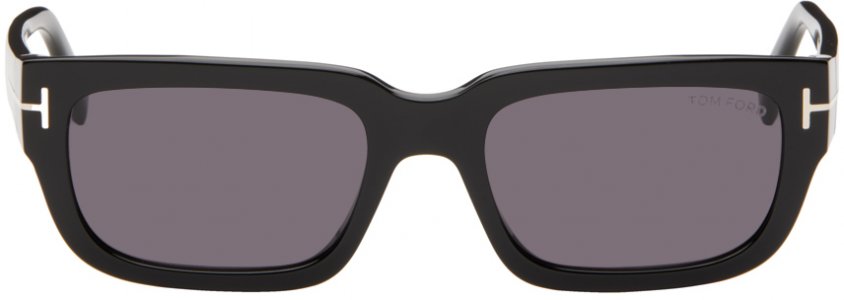 Черные солнцезащитные очки Ezra , цвет Shiny black/Smoke Tom Ford
