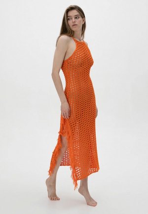 Платье пляжное Manera Odevatca. Цвет: оранжевый