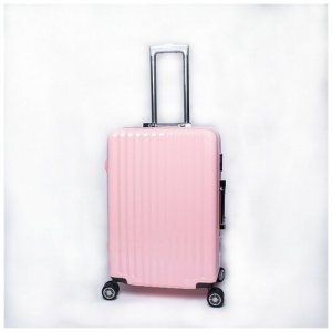 Большой чемодан из поликарбоната Розовый Ambassador. Цвет: розовый