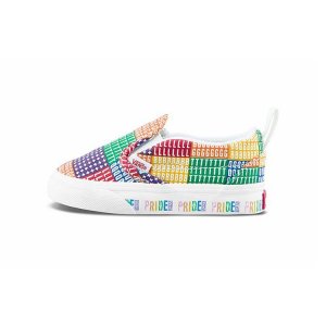 Детские кроссовки без шнуровки Classic для малышей Pride, разноцветные, истинно-белые VN0A34883WJ Vans