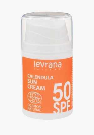 Крем для загара Levrana Календула 50 SPF ,50мл. Цвет: белый