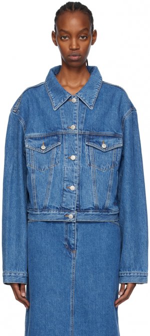 Синяя классическая джинсовая куртка Magda Butrym