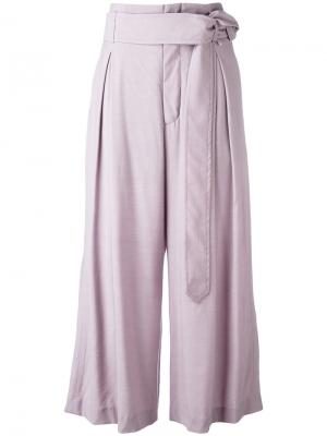 Укороченные широкие брюки Vivienne Westwood. Цвет: розовый и фиолетовый