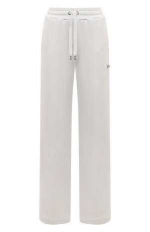 Хлопковые брюки Dolce & Gabbana. Цвет: белый