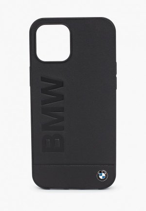Чехол для iPhone BMW 12 Pro Max (6.7), Signature Genuine leather Logo imprint Black. Цвет: черный