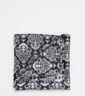 Серый трикотажный платок для нагрудного кармана Heart & Dagger. Цвет: серый