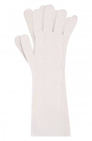 Кашемировые перчатки Ralph Lauren. Цвет: белый