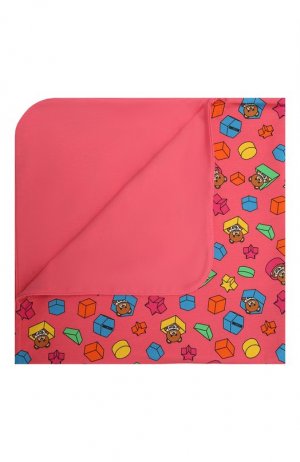 Хлопковое одеяло Moschino. Цвет: розовый
