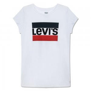 Подростковая футболка Sportswear Logo Tee Levis. Цвет: белый