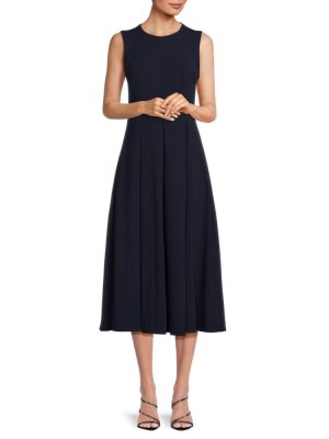 Плиссированное платье-миди , индиго Calvin Klein