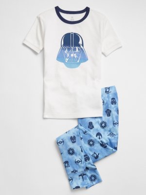 Пижамный комплект с принтом из коллекции GapKids Star Wars GAP. Цвет: белый