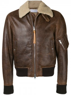 Shearling collar jacket JW Anderson. Цвет: коричневый