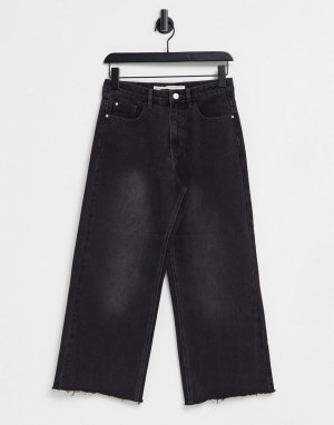 Черные выбеленные джинсы прямого кроя Melody-Черный цвет Brave Soul