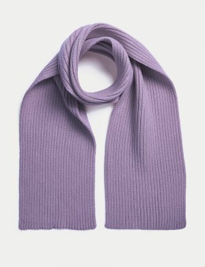 Детский однотонный шарф (1–13 лет) , фиолетовый Marks & Spencer