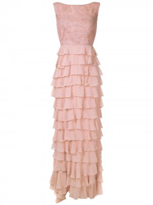 Платье Leonora с кружевными вставками Martha Medeiros. Цвет: розовый