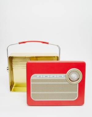 Коробка для завтрака в виде старинного радиоприемника Temerity Jones. Цвет: мульти