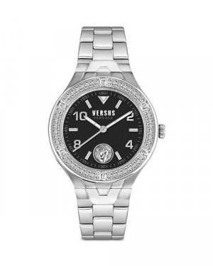Часы Vittoria с кристаллами, 38 мм , цвет Black Versus Versace
