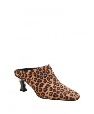 Женские мюли на каблуке-рюмочке с квадратным носком Zaharrah , цвет Leopard Multi- Polyester, Chinlon Katy Perry