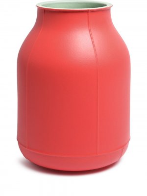 Большая ваза Barrel BITOSSI CERAMICHE. Цвет: красный