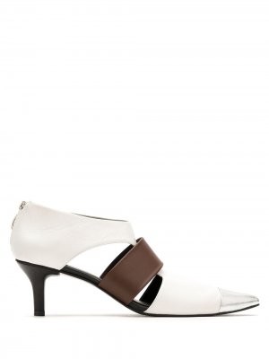 Туфли со вставками Gloria Coelho. Цвет: белый