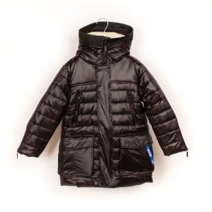 Куртка 21807BKC4501 (Черный, Мальчик, 140 см) GULLIVER. Цвет: черный