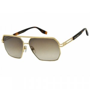 Солнцезащитные очки 584/S, золотой, коричневый MARC JACOBS. Цвет: золотистый/коричневый