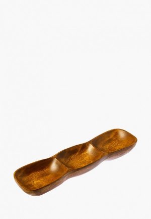 Менажница Oriental way Фиеста, 42*13 см. Цвет: коричневый