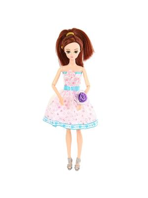 Кукла шарнирная Марина, 28 см. Lisa Jane. Цвет: темно-фиолетовый, бледно-розовый