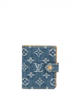 Джинсовый чехол для ноутбука pre-owned Louis Vuitton. Цвет: синий