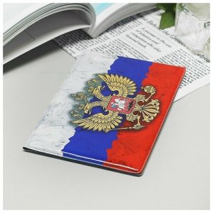 Обложка на паспорт Российский герб с гимном NoBrand