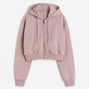 Толстовка Short Hooded Sweatshirt, розовый H&M