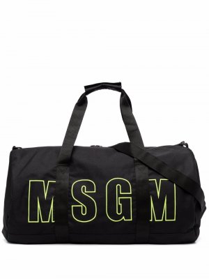 Logo-print luggage bag MSGM. Цвет: черный