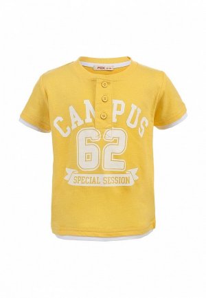 Комплект футболок 2 шт. Fox FO001EBBYT35. Цвет: желтый, серый