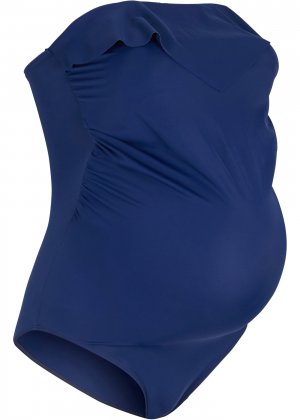 Слитный купальник для беременных bonprix. Цвет: синий