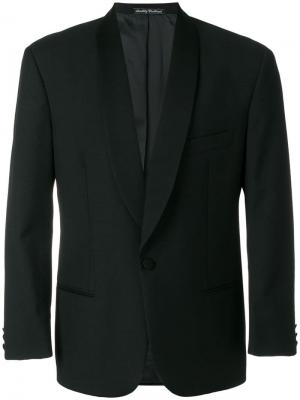 Пиджак со структурированными плечами Emanuel Ungaro Vintage. Цвет: черный