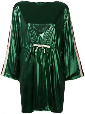 Короткое платье с боковыми вставками Gucci