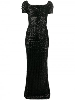 Вечернее платье с пайетками Dolce & Gabbana. Цвет: черный