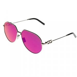 Солнцезащитные очки , розовый, серебряный Dior. Цвет: розовый/серебристый