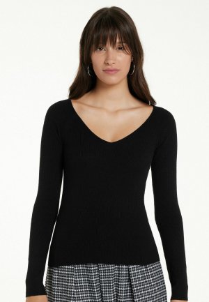 Вязаный свитер , цвет schwarz black Tezenis