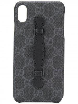 Чехол для iPhone XS Max с узором GG Gucci. Цвет: черный