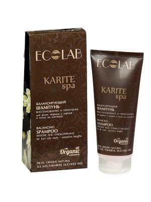 Балансирующий шампунь для волос KARITE SPA 200мл EC LAB. Цвет: прозрачный