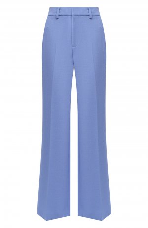 Шерстяные брюки Roland Mouret. Цвет: голубой