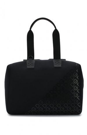 Текстильная дорожная сумка Logo Millennials Dolce & Gabbana. Цвет: чёрный