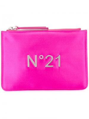 Кошелек для монет с логотипом Nº21. Цвет: розовый и фиолетовый