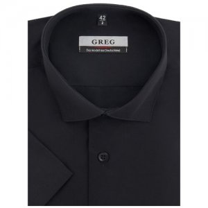 Рубашка , размер 174-184/43, черный GREG. Цвет: черный