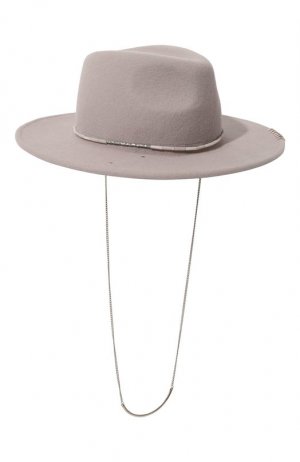 Фетровая шляпа Fedora Klecks #4 COCOSHNICK HEADDRESS. Цвет: серый