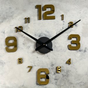 Часы-наклейка, серия: diy, No brand. Цвет: золотистый